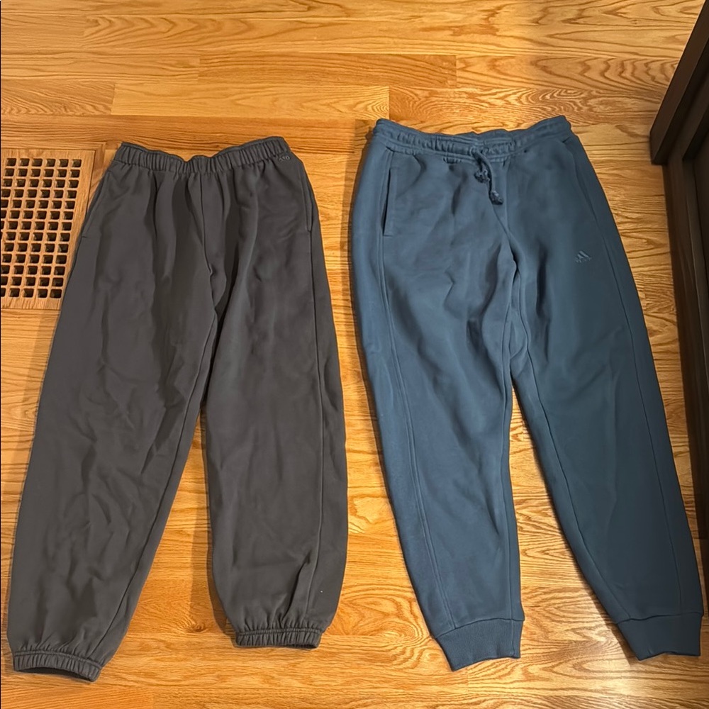 Women’s Jogger Sweatpants Set - Gray and Blue